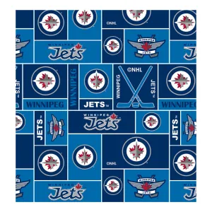 Winnipeg Jets - NHL Fleece Print - Squares