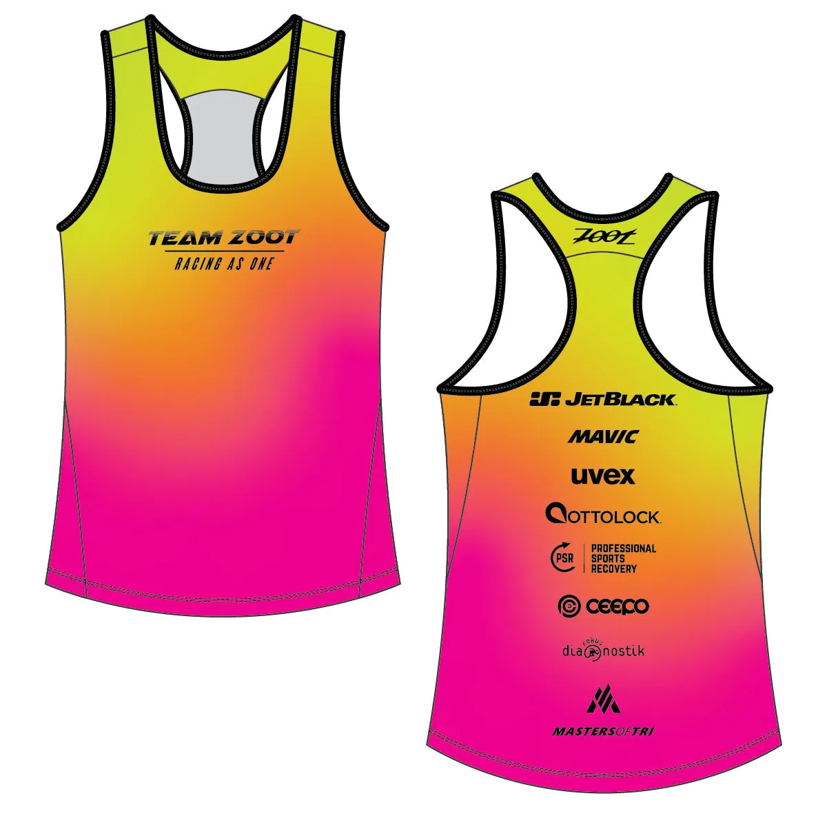 Womens LTD Run Singlet - Racing as One