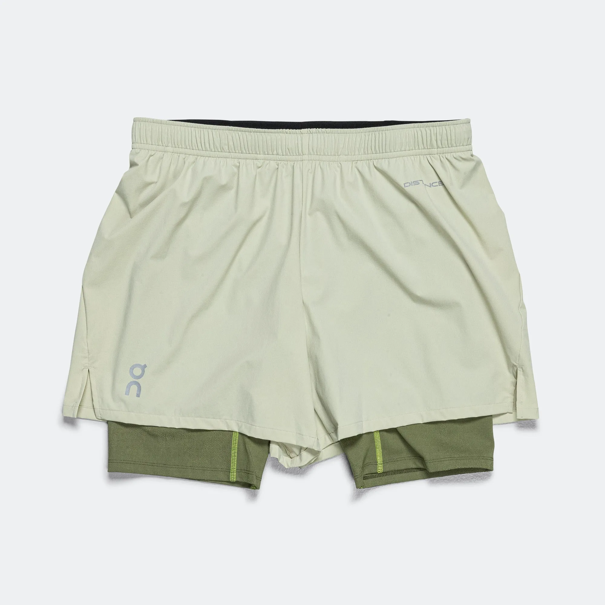 Womens Pace Shorts × Distance - Chalk